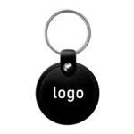 Llavero de cuero en forma circular - Image 2